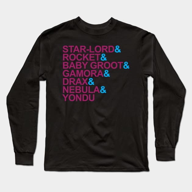 Character List Long Sleeve T-Shirt by naesha stores